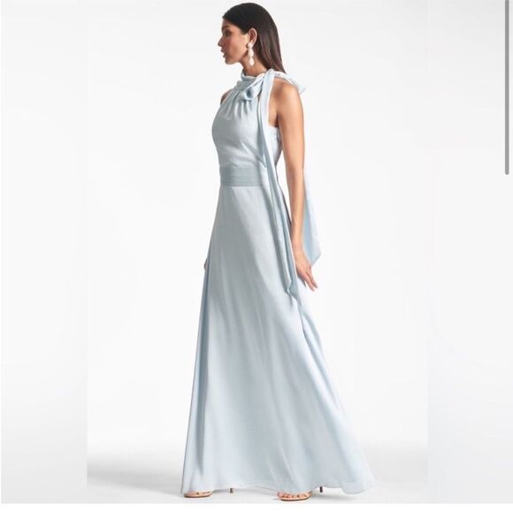 Sachin + Babi Kayla Gown Ice Blue Bridesmaid Wedding Prom NWT 2 $285 - Picture 4 of 7